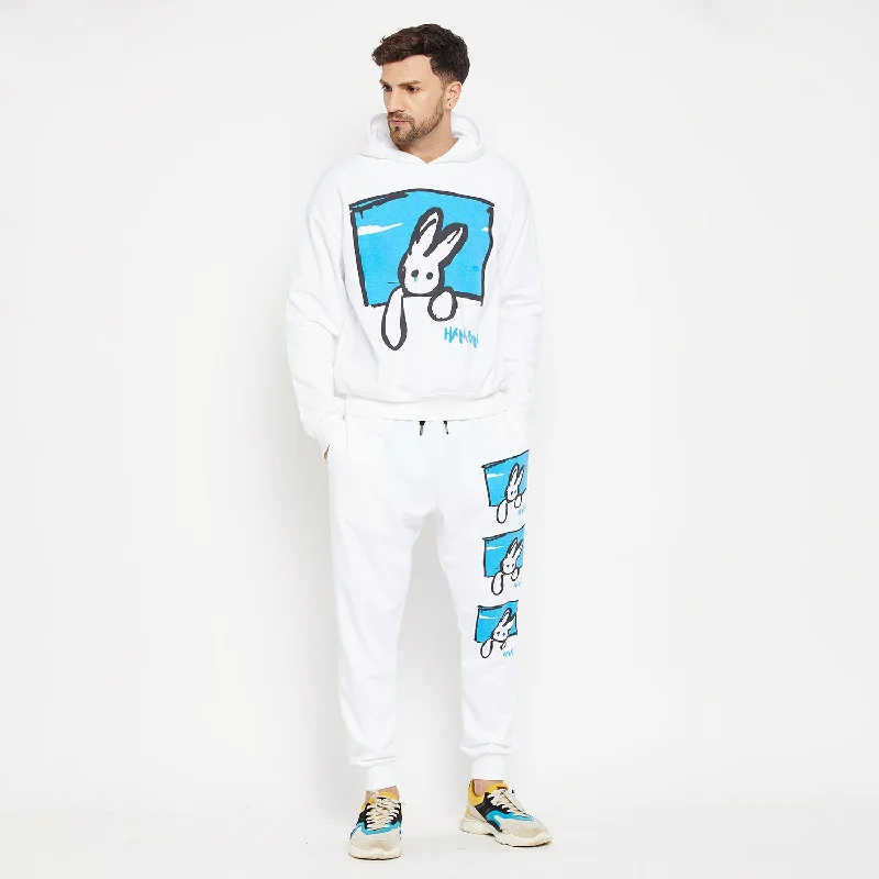 Hang On Oversized Hooded Sweatshirt and Joggers Combo Set Vacation