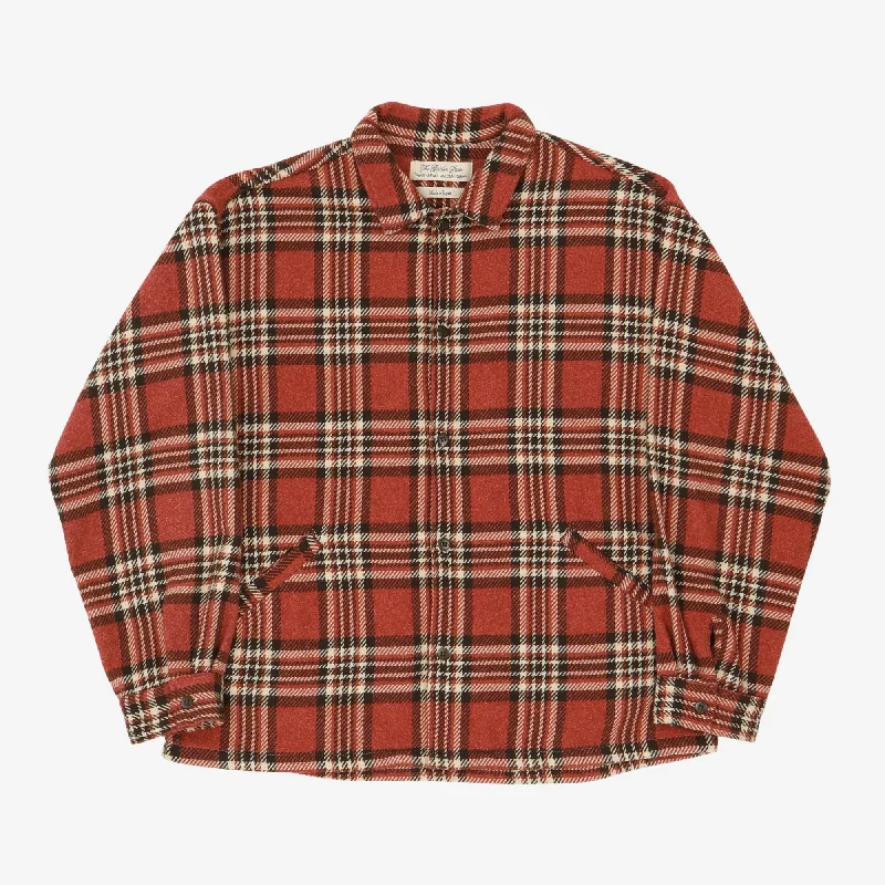 Twill Checked Wide Shirt Cool Men's Skate