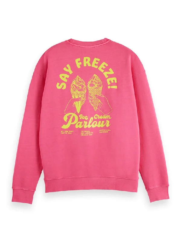 Scotch & Soda 'Say Freeze' Sweatshirt / Tropical Pink Elegant Men's Cashmere