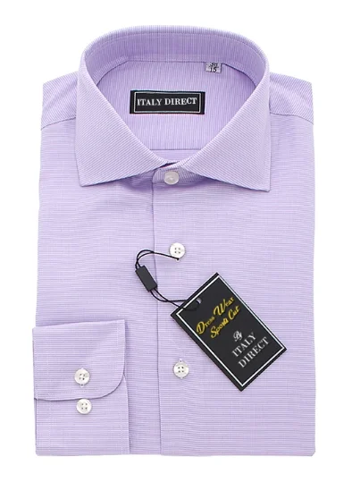 Purple Sport Fit Dress Shirt Dapper Men's Bow