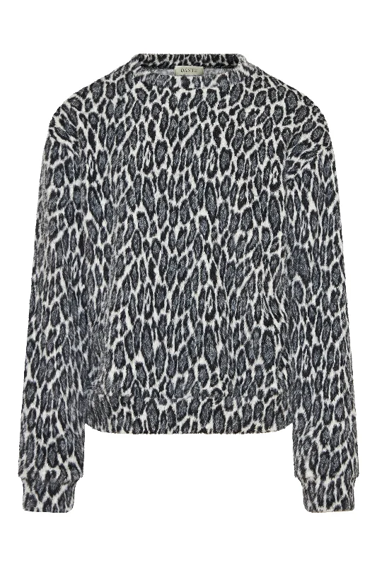 Bico Sweater Leopard Grey Sophisticated Men's French