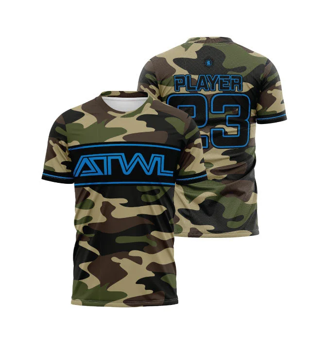 Army Camo Tron Mens Full-Dye Jersey Trendy Men's Oversized