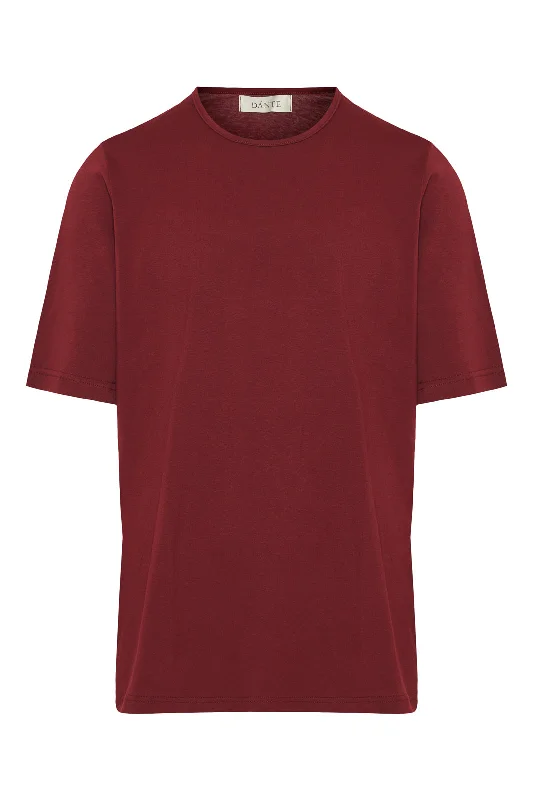 Route T-Shirt Bordeaux Stylish Men's Tropical 