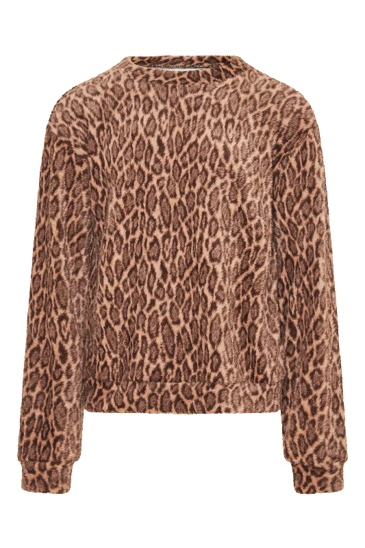 Bico Sweater Leopard Beige Modern Men's Geometric