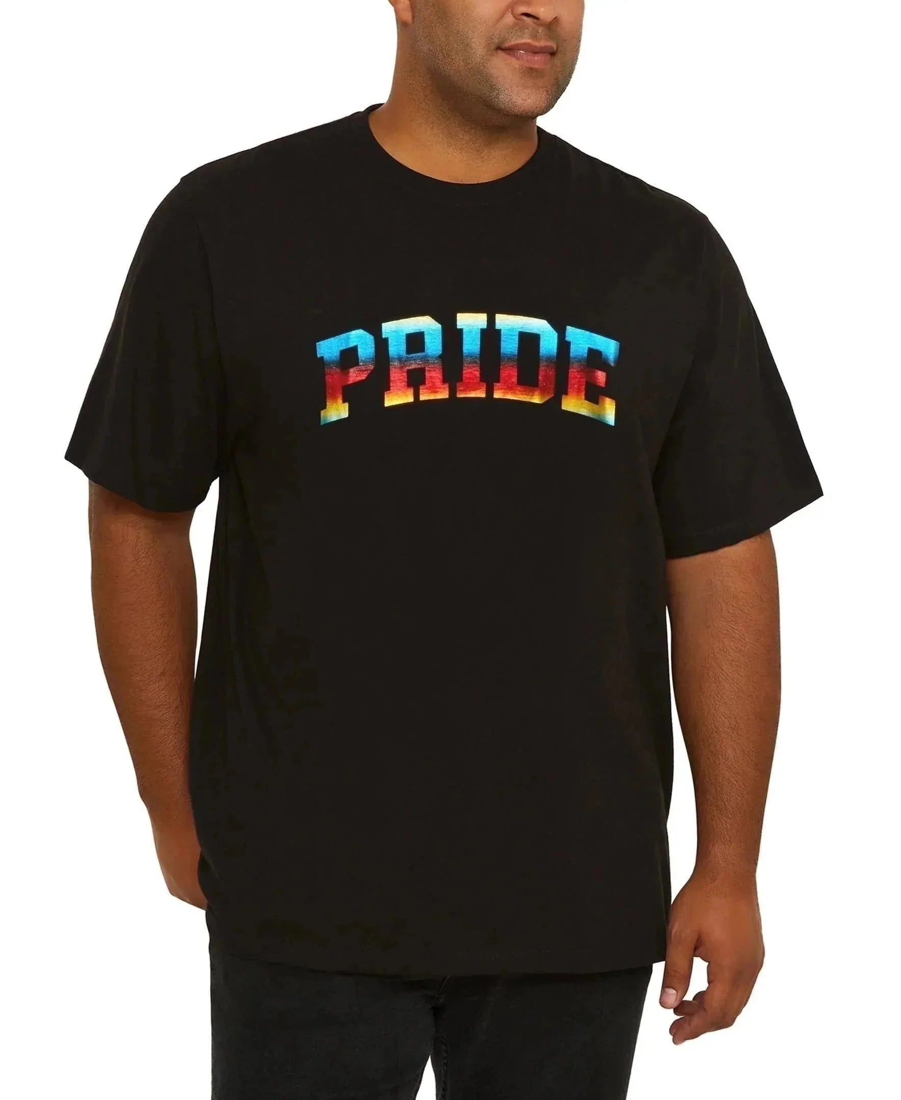 Pride Tie-Dye Logo T-Shirt Artistic Men's Hand