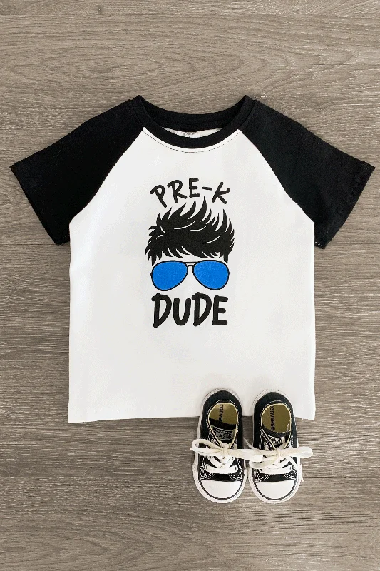 "Pre-K - 3rd Grade Dude" White & Black Top Cool Men's Skate