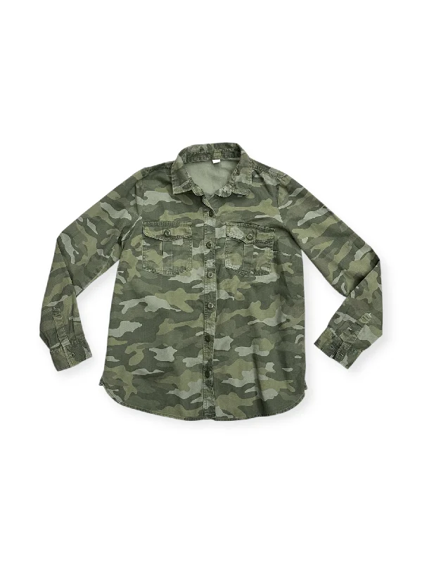 Top Long Sleeve By Old Navy In Camouflage Print, Size: M Refined Men's Classic 