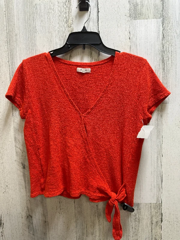 Red Top Short Sleeve Madewell , Size S Confident Men's Power