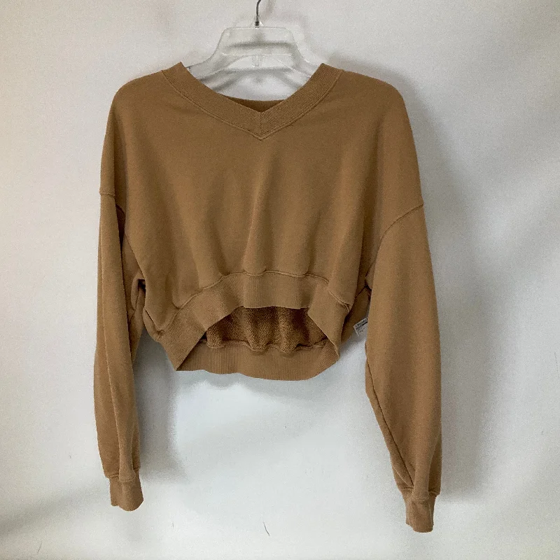 Top Long Sleeve By Aerie In Brown, Size: S Dapper Men's Bow