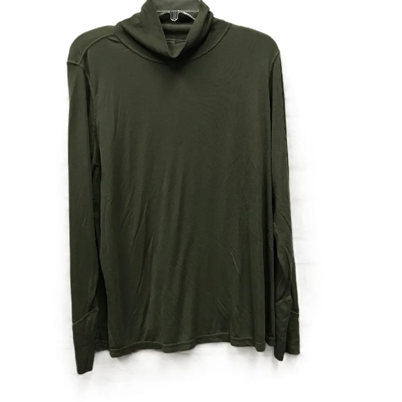 Athletic Top Long Sleeve Collar By Clothes Mentor In Green, Size: 2x Rugged Men's Outdoor 