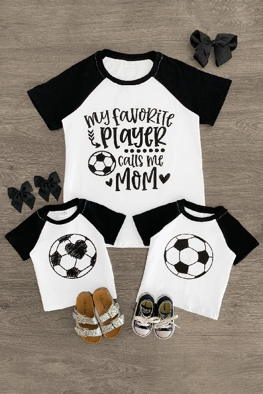 Mom & Kid - "My Favorite Player Calls Me Mom" Soccer Top Earthy Men's Sustainable 