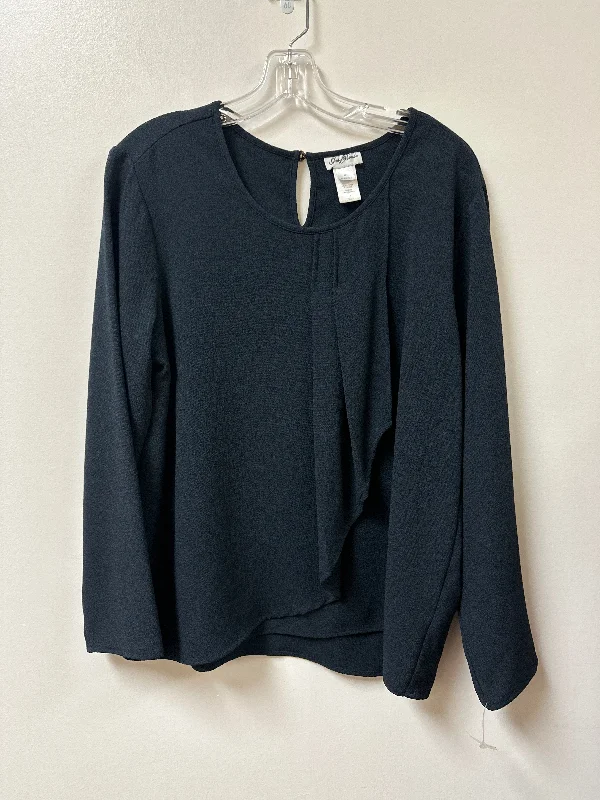 Top Long Sleeve By Clothes Mentor In Navy, Size: L Modern Men's 