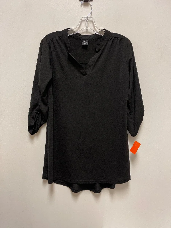 Top Long Sleeve By Clothes Mentor In Black, Size: M Trendy Men's Scandinavian