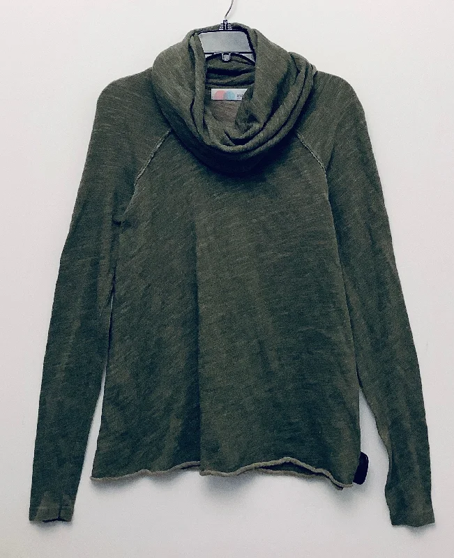 Top Long Sleeve By Free People In Green, Size: Osfm Dynamic Men's Glow