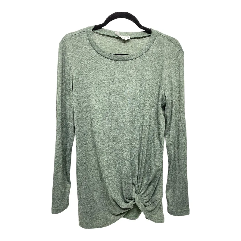 Top Long Sleeve By Clothes Mentor In Green, Size: M Confident Men's Power