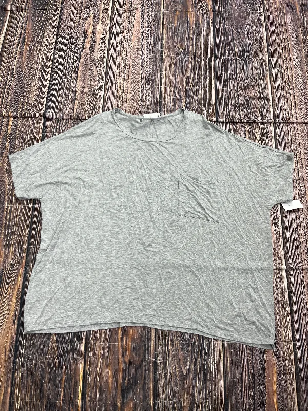 Grey Top Short Sleeve Basic Zenana Outfitters, Size M Relaxed Men's Beach