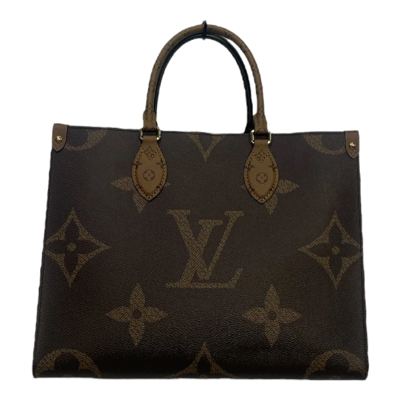 LOUIS VUITTON/Hand Bag/Hombre Check/Leather/BRW/Reverse Canvas Masculine Men's 