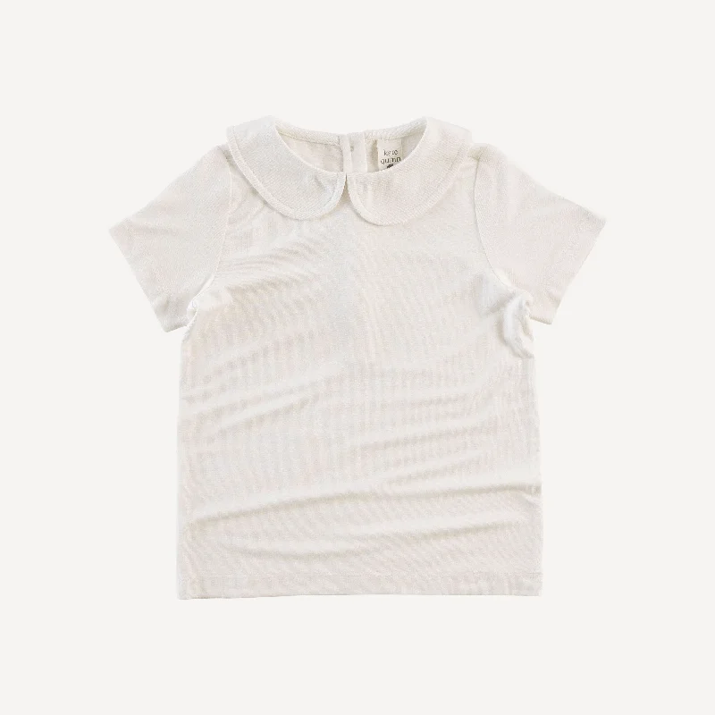 short sleeve peter pan tee | coconut | lenzing modal Relaxed Men's Beach