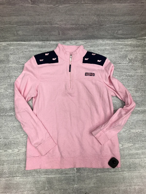 Top Long Sleeve By Vineyard Vines In Pink, Size: M Beach