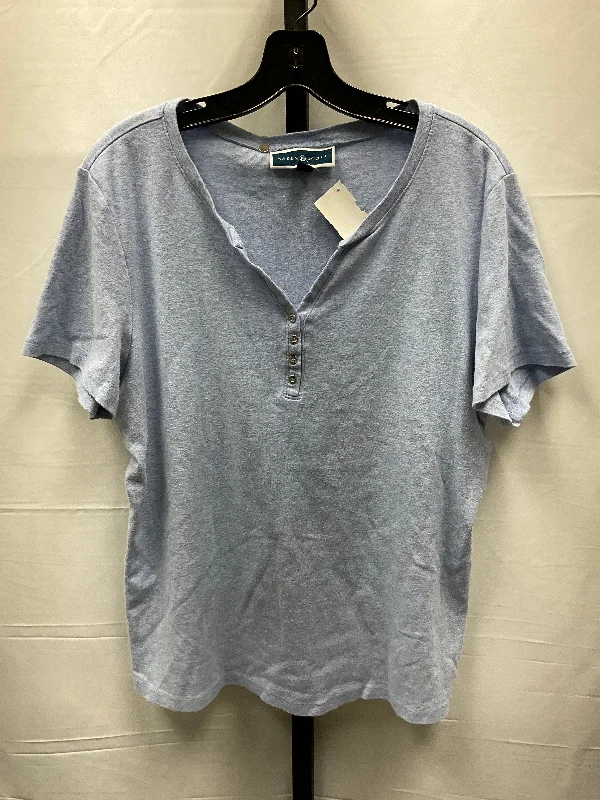 Top Short Sleeve By Karen Scott  Size: Xl Polished Men's Silk