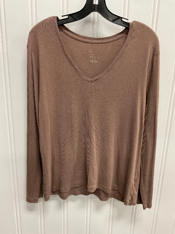 Top Long Sleeve Basic By A New Day In Tan, Size: Xxl Cozy Men's Winter