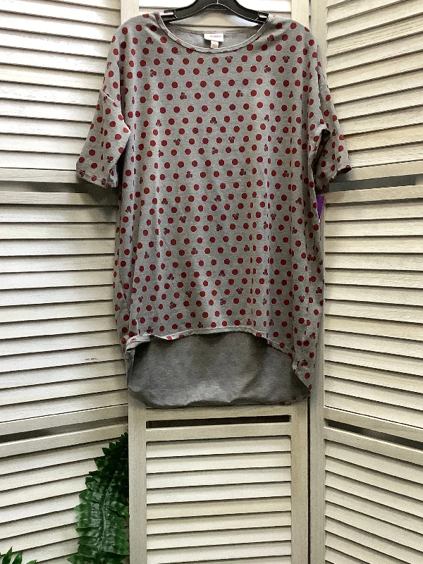 Polkadot Pattern Top Short Sleeve Basic Lularoe, Size Xs Casual Men's Short