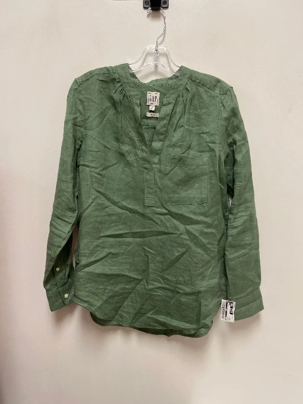 Top Long Sleeve By Gap In Green, Size: S Artistic Men's Avant