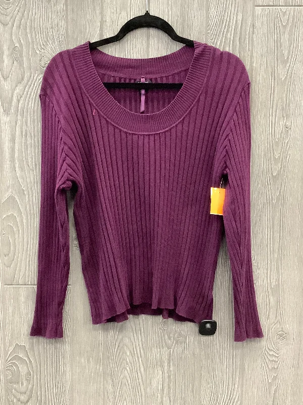 Top Long Sleeve By Apt 9 In Purple, Size: Xl Trendy Men's Bucket