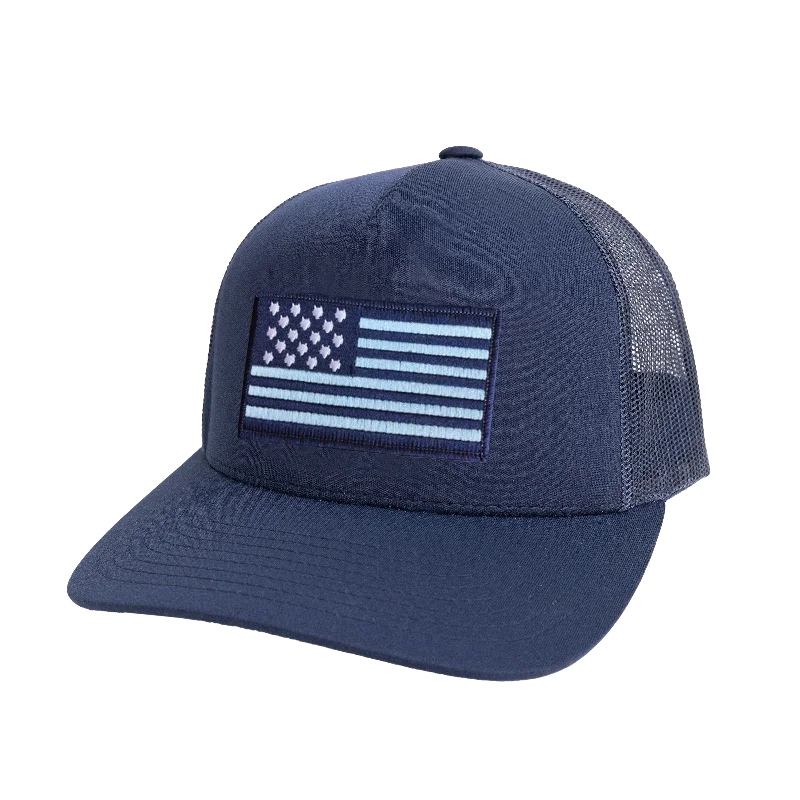 Wolf Flag Trucker Hat Youthful Men's Anime