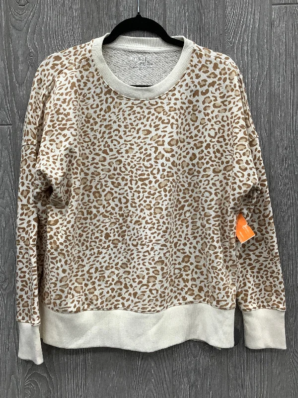 Top Long Sleeve By Time And Tru In Animal Print, Size: L Sharp Men's Italian