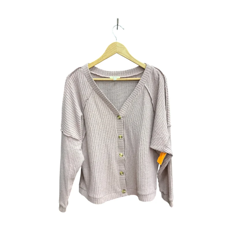 Top Long Sleeve By Kori America In Mauve, Size: S Streetwear Style