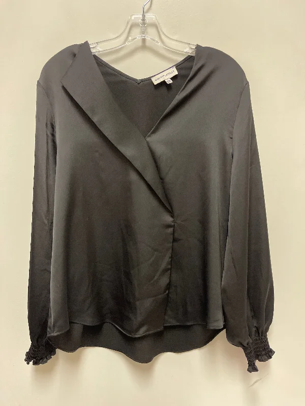 Top Long Sleeve By Gibson And Latimer In Black, Size: L Laid