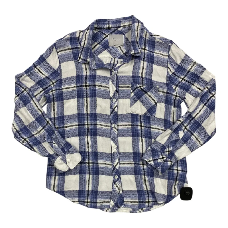 Top Long Sleeve By Rails In Plaid Pattern, Size: L Refined Men's European