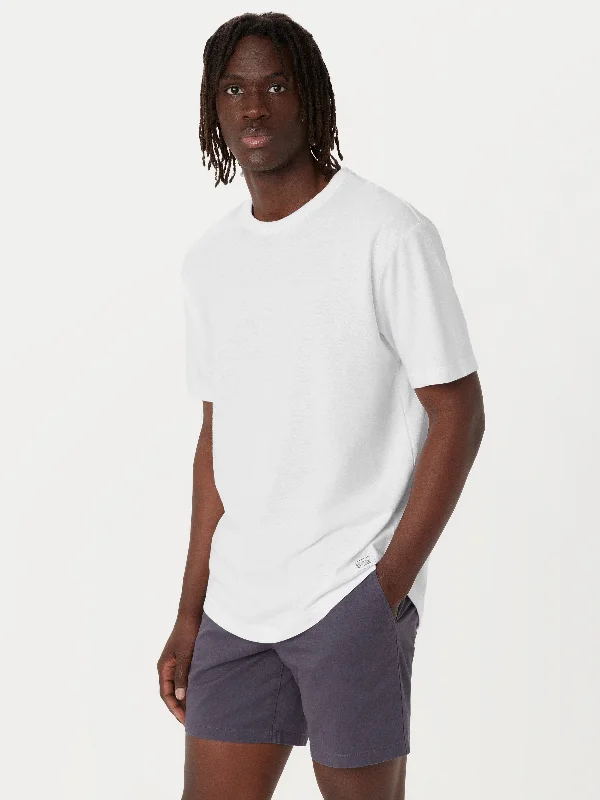 The Relaxed Hemp T-Shirt in Bright White Traditional Men's Wool