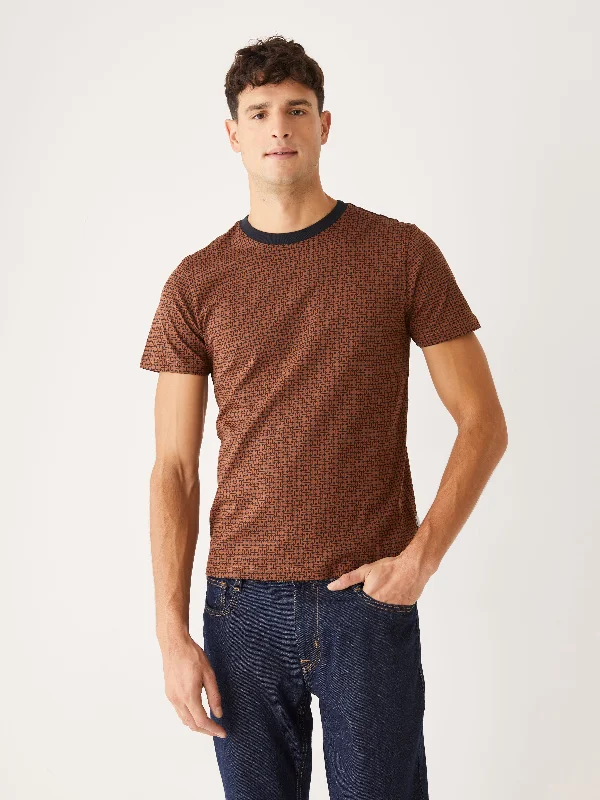 The Graphic Slim Fit T-Shirt in Tortoise Brown Dynamic Men's Glow