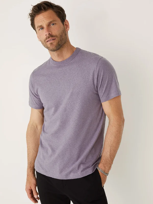 The Hemp Slim T-Shirt in Slate Violet Rugged Men's Outdoor 