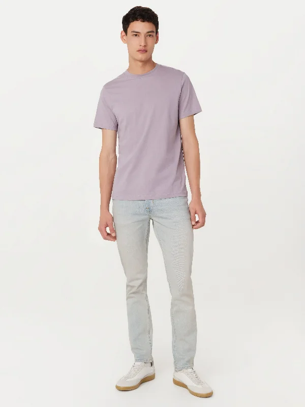 The Essential Slim T-Shirt in Lilac Grey Luxurious Men's High