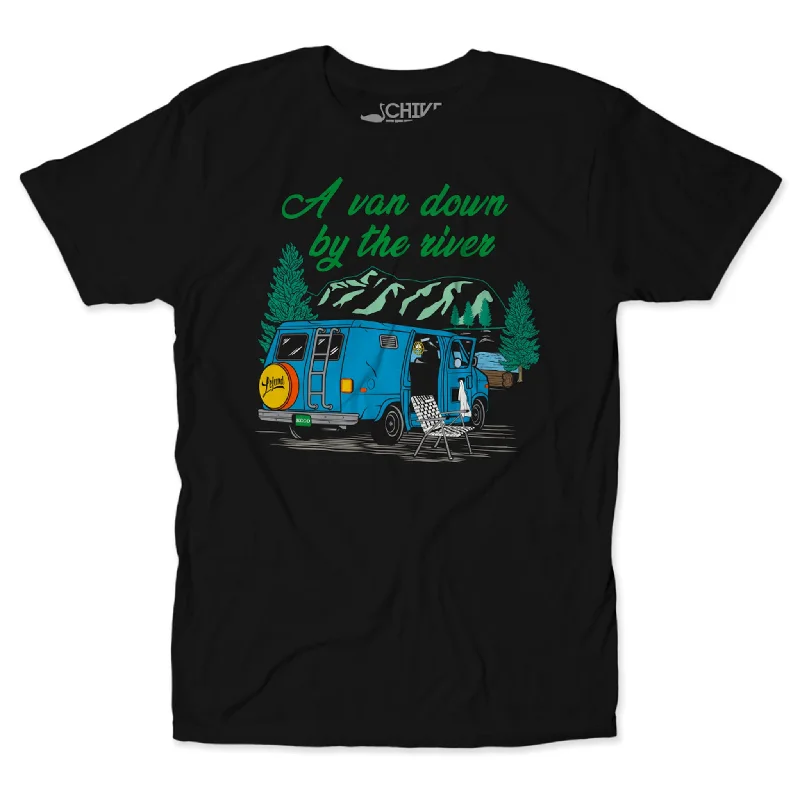 A Van Down By The River Tee Elegant Men's Formal 