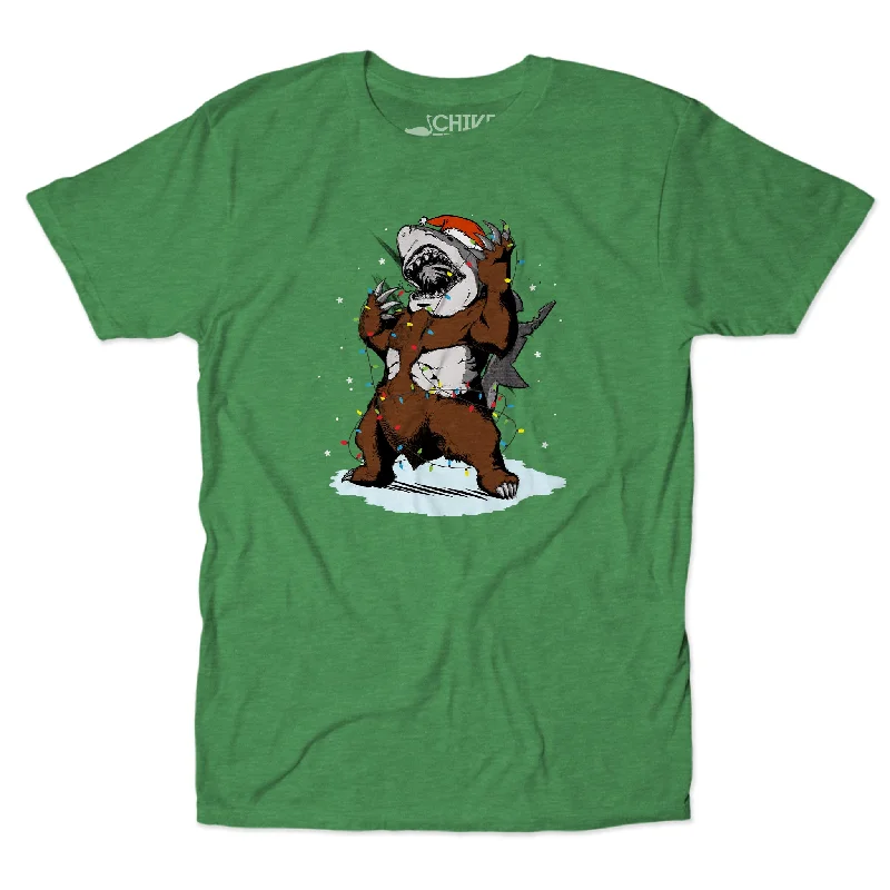 Bearshark Christmas Edition Unisex Tee Stylish Men's Tropical 