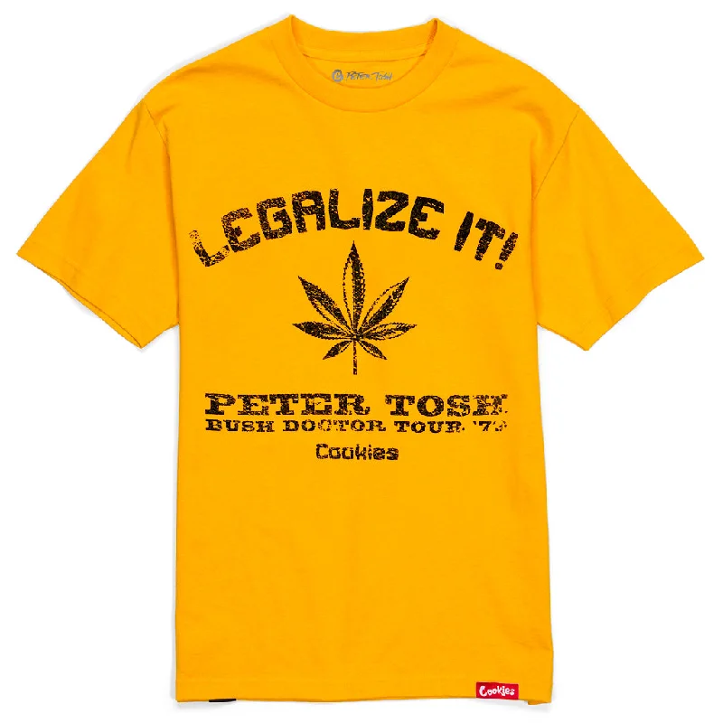 Legalize It Tee- Cookies x Peter Tosh Cool Men's Distressed