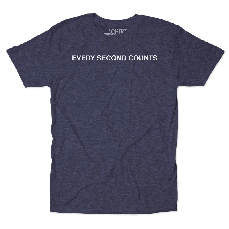 Every Second Counts Unisex Tee Sleek Men's Metallic