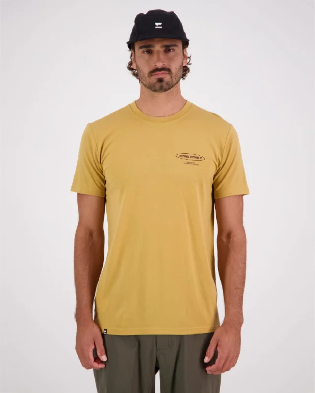 Icon Merino Classic T-Shirt - Honey Relaxed Men's Beach