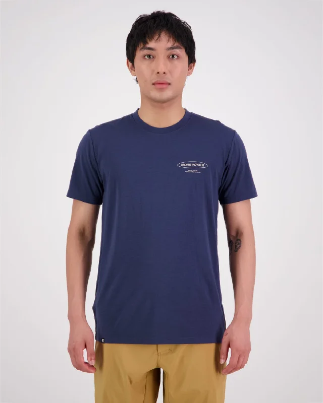 Icon Merino Classic T-Shirt - Midnight Refined Men's Hand