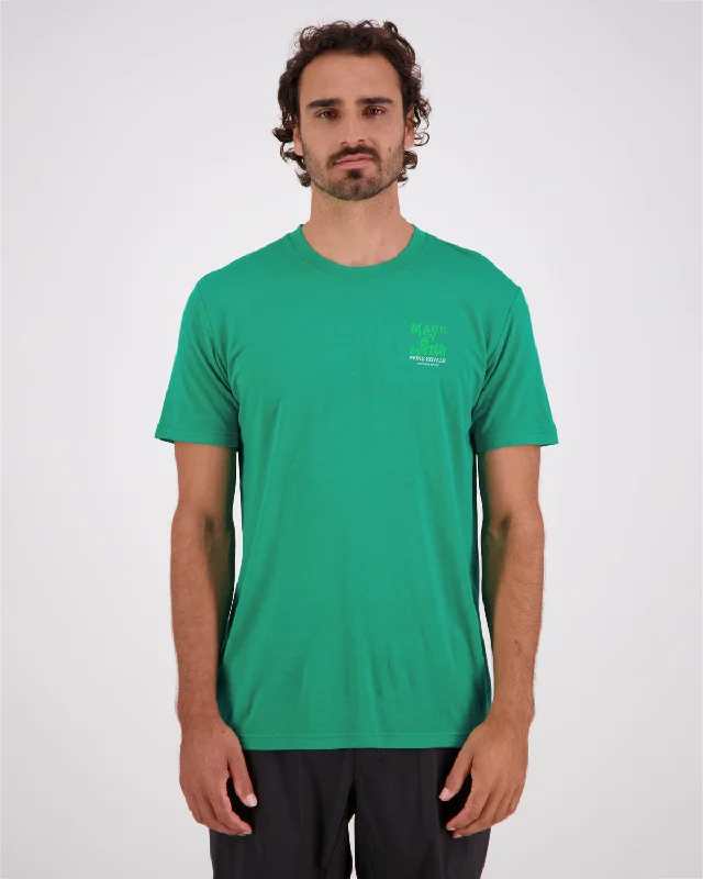 Icon Merino Classic T-Shirt - Pop Green Organic