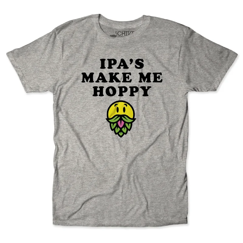 IPA's Make Me Hoppy Tee Hip Men's Retro