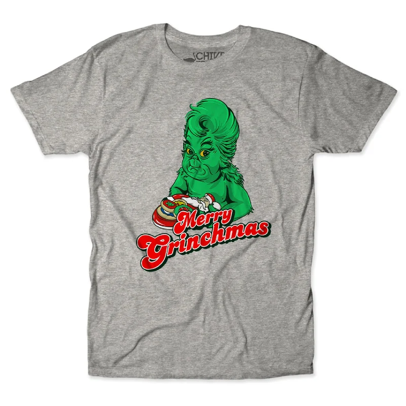 Merry Grinchmas Tee Sleek Men's Metallic