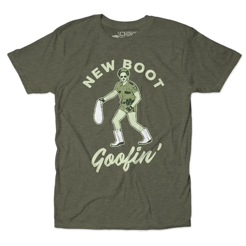 New Boot Goofin' Unisex Tee Minimalist Men's Casual 