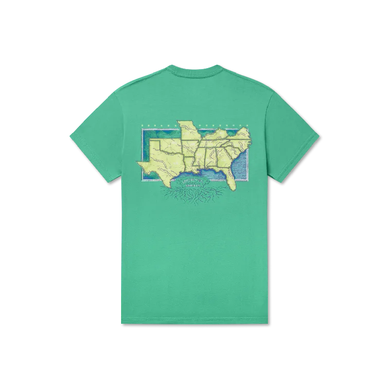 River Route Collection Tee - The South Unique Men's Upcycled