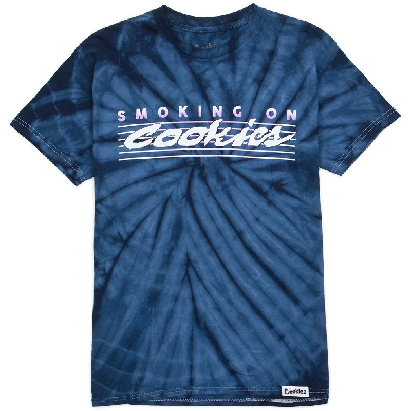 Smoking On Cookies Tee Tie Dye Sleek Men's Contemporary 