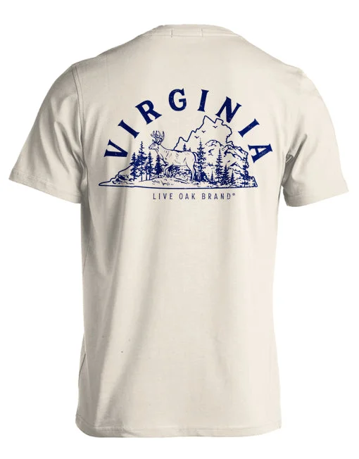 STATE OUTLINE, VIRGINIA (PRINTED TO ORDER) Hip Men's Retro